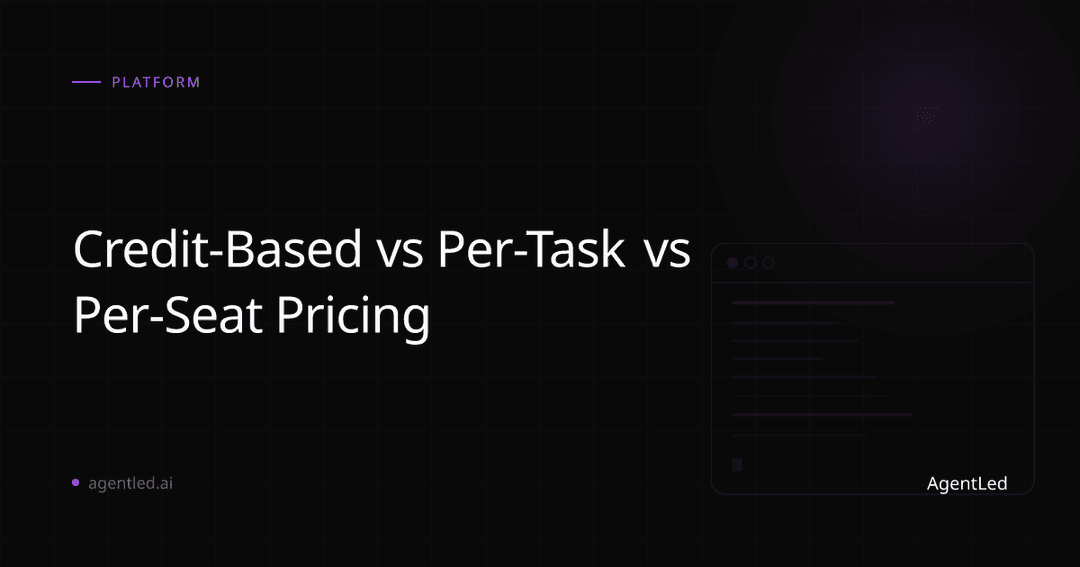 Credit-Based vs Per-Task vs Per-Seat Pricing for Automation Tools