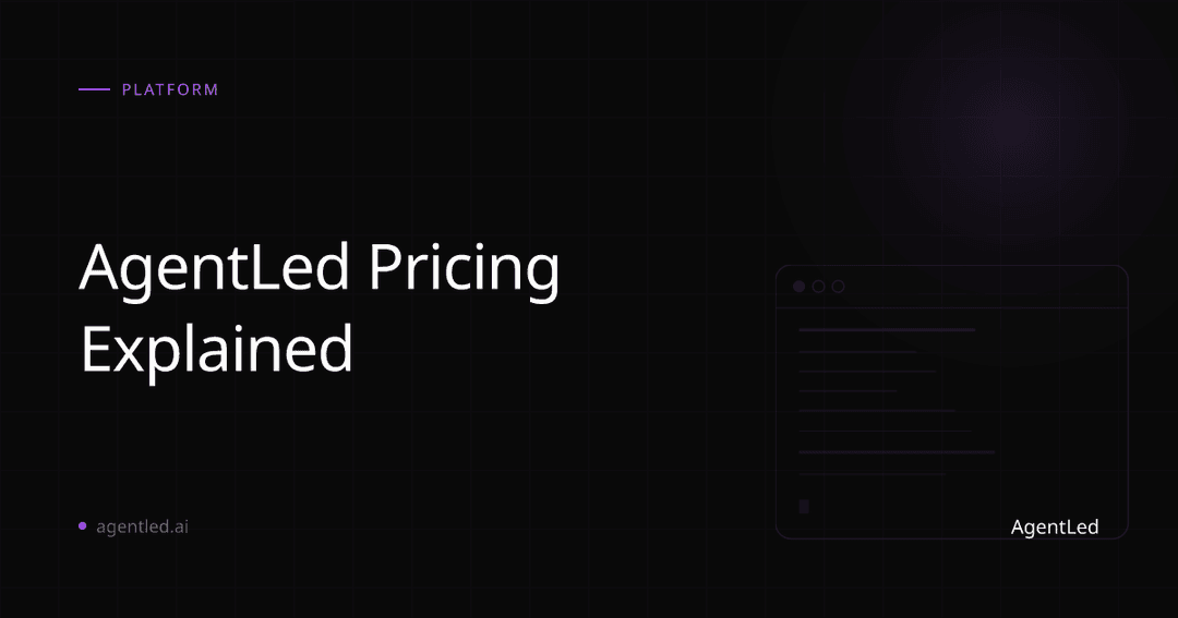 AgentLed Pricing Explained: What €23.90/month Actually Gets You